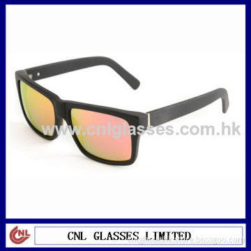 High Quanlity Matte Black Red Mirror Lens Sunglasses 